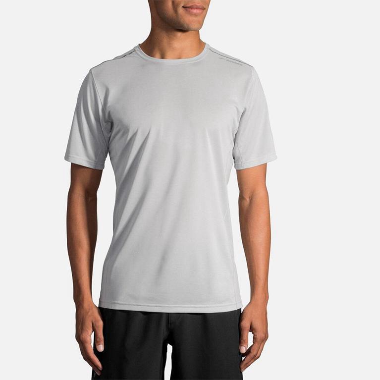 Brooks Ghost Short Sleeve Running Shirt - Men's - White (27586-IWZJ)